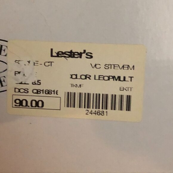 Steve Madden Leopard/Studded Detailed "Belle" Sneakers Size 8.5 NWT - Picture 3 of 13